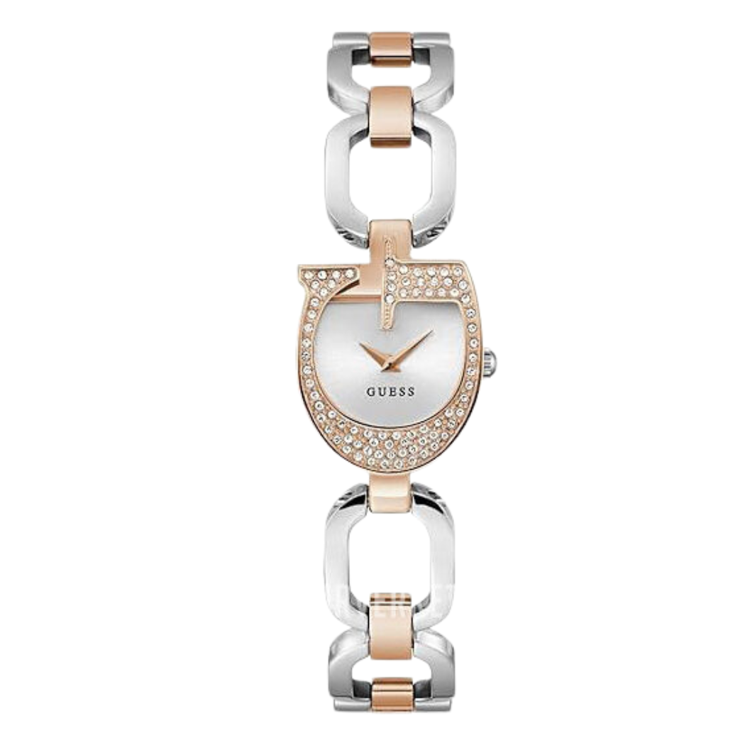 Picture of Guess Gia Silver Stainless Steel Silver Dial Quartz Watch for Ladies - GW0683L5 - Available at Raja Sahib