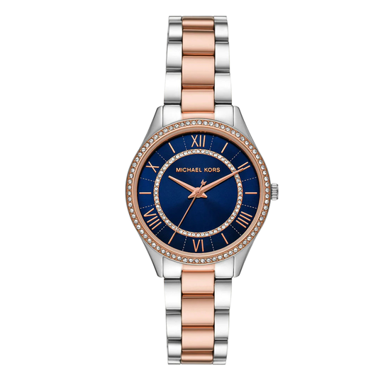 Picture of Michael Kors Two-tone Stainless Steel Blue Dial Quartz Watch for Ladies - MK4738 - Available at Raja Sahib
