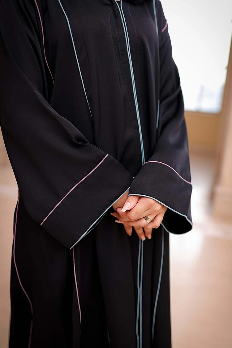 Picture of Malbus - Abaya - Casual Black - Available at Raja Sahib