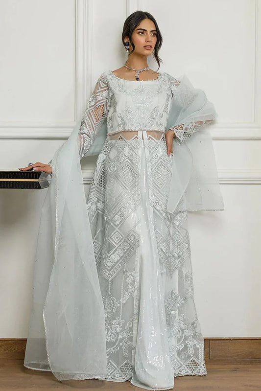 Picture of Threads & Motifs - Embroidered Dress With Skirt - 8278 - Available at Raja Sahib