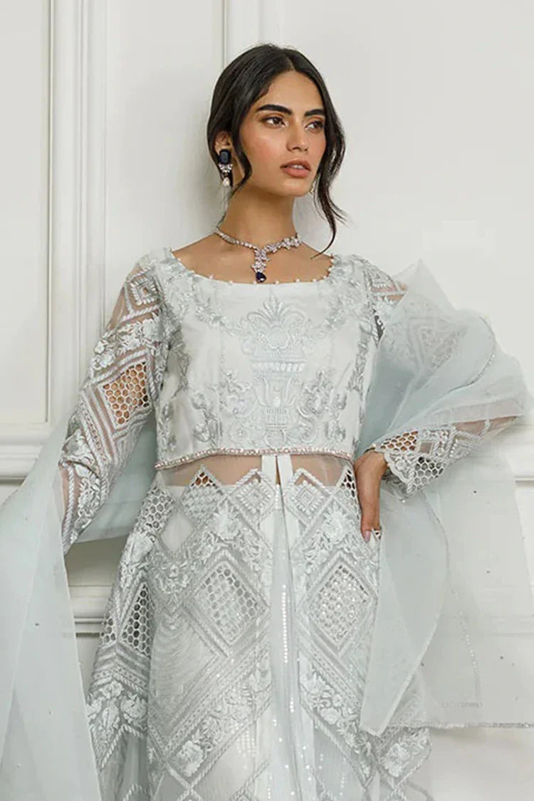 Picture of Threads & Motifs - Embroidered Dress With Skirt - 8278 - Available at Raja Sahib