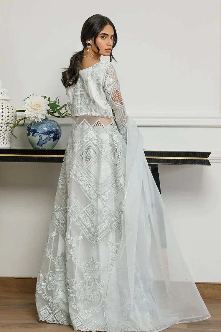 Picture of Threads & Motifs - Embroidered Dress With Skirt - 8278 - Available at Raja Sahib