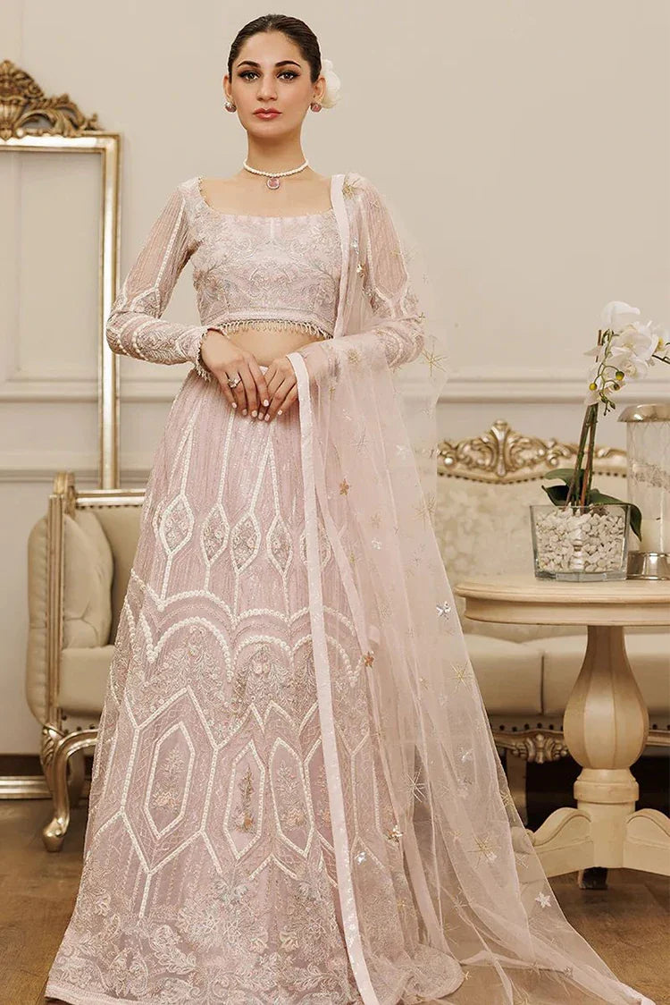 Picture of Threads & Motifs - Embroidered Blouse & Lehenga - 8406 - Available at Raja Sahib
