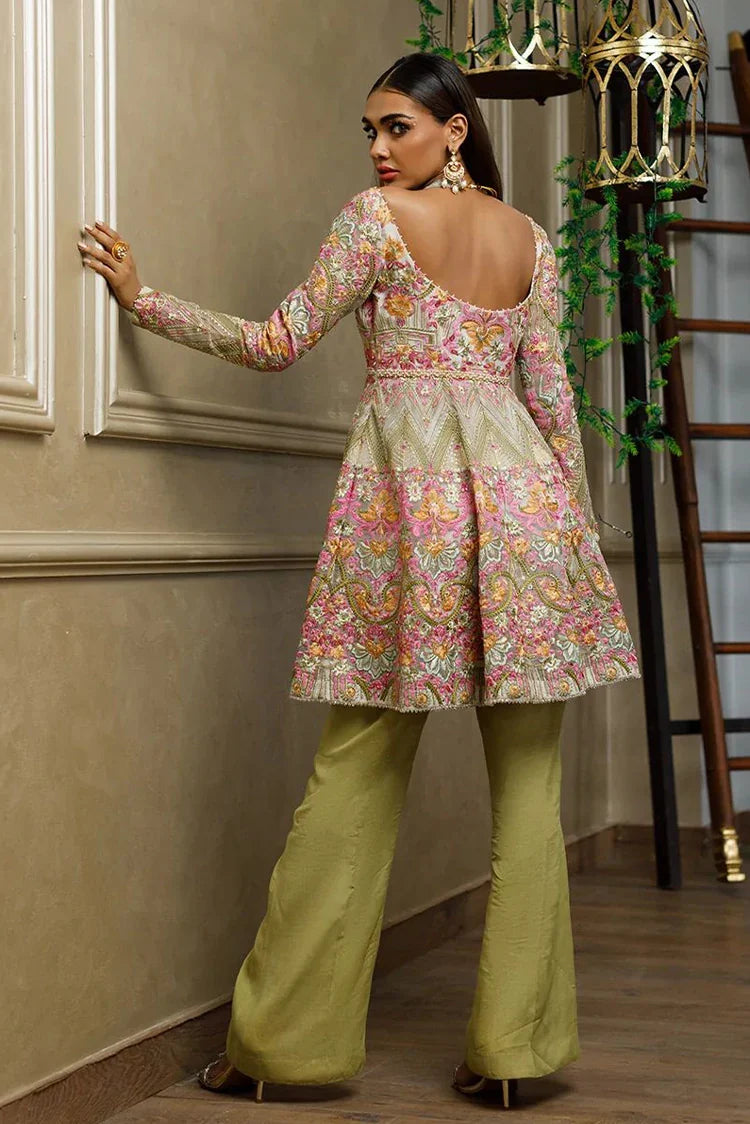 Picture of Threads & Motifs - Embroidered Peplum - 8578 - Available at Raja Sahib