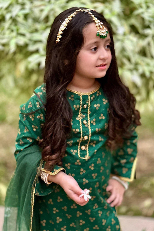 Picture of Modest - Toddlers 3 Piece Cotton Suit - 8615 - Available at Raja Sahib