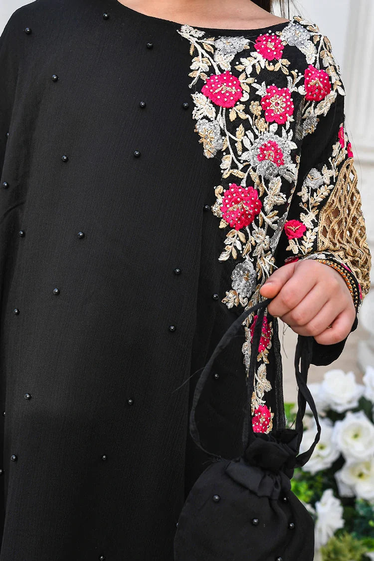 Picture of Modest - Pearl Cape Dress - Black - Available at Raja Sahib