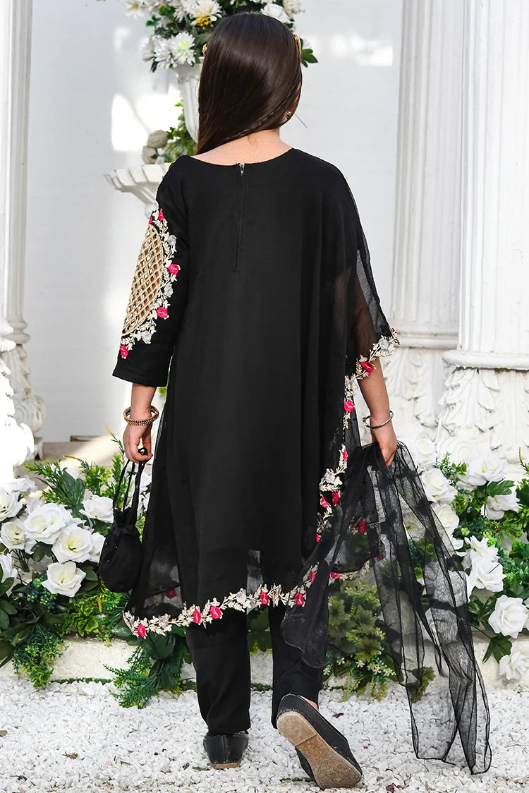 Picture of Modest - Pearl Cape Dress - Black - Available at Raja Sahib