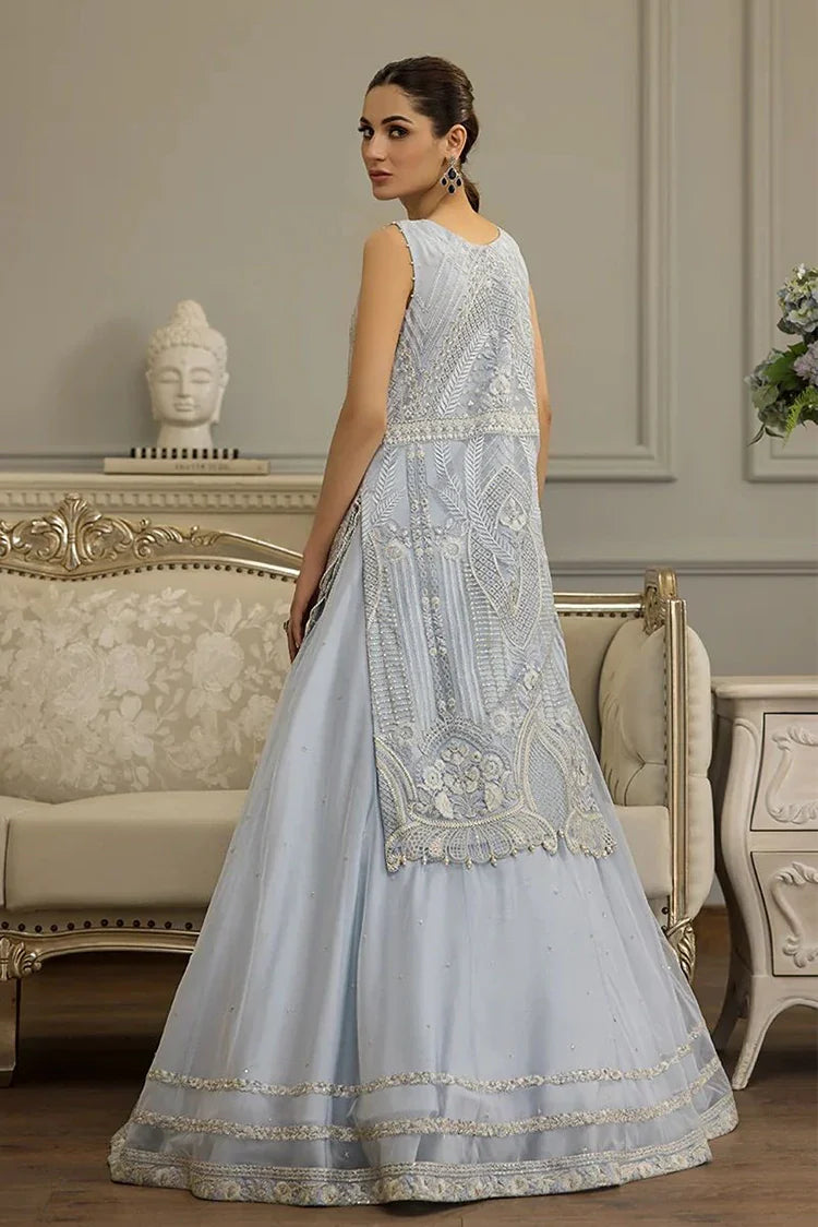 Picture of Threads & Motifs - Embroidered Shirt With Lehenga - 8640 - Available at Raja Sahib