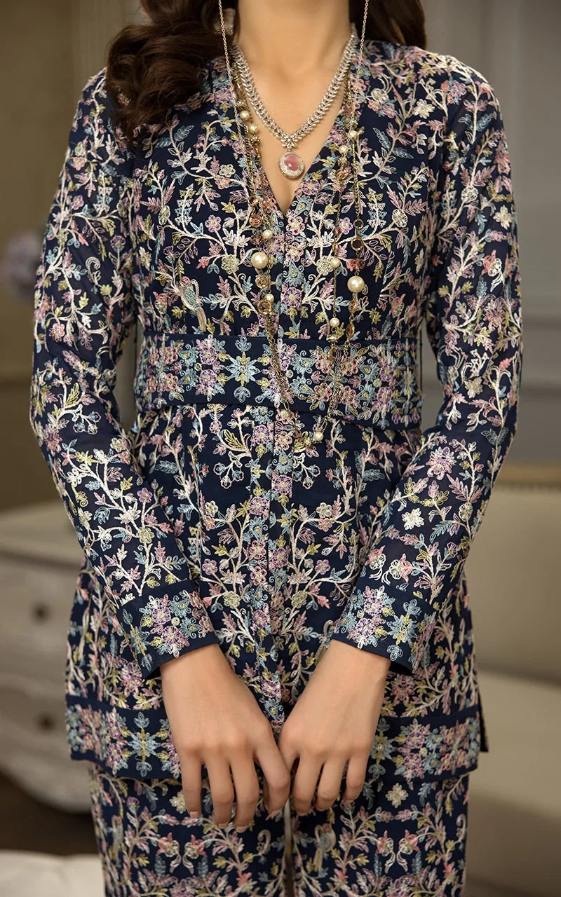 Picture of Threads & Motifs - Embroidered Jacket With Trouser - 8794 - Available at Raja Sahib