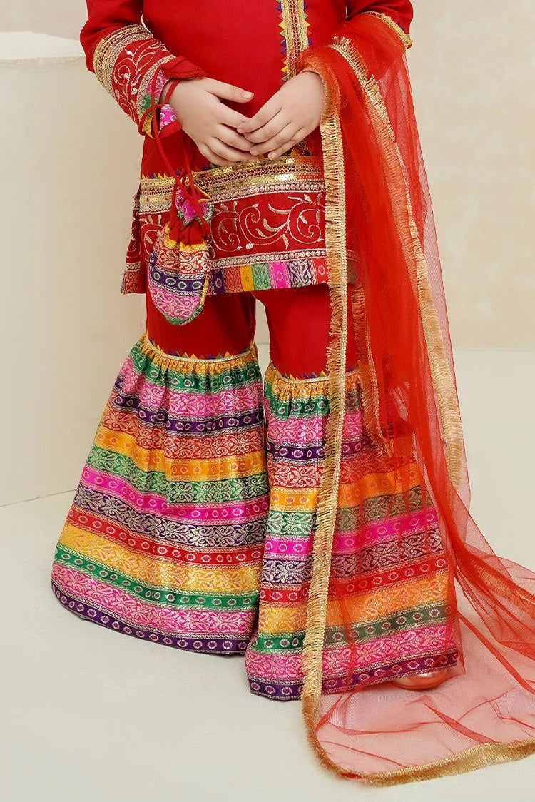 Picture of Modest - Mah e Noor - Red - Available at Raja Sahib