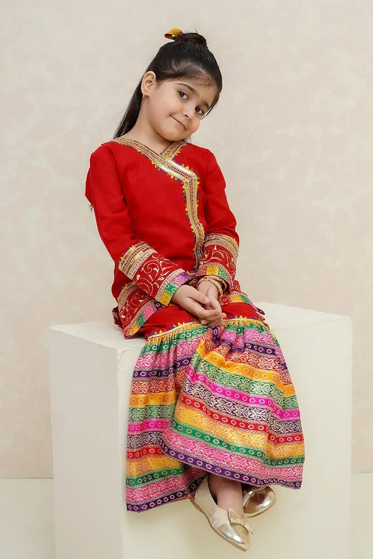 Picture of Modest - Mah e Noor - Red - Available at Raja Sahib