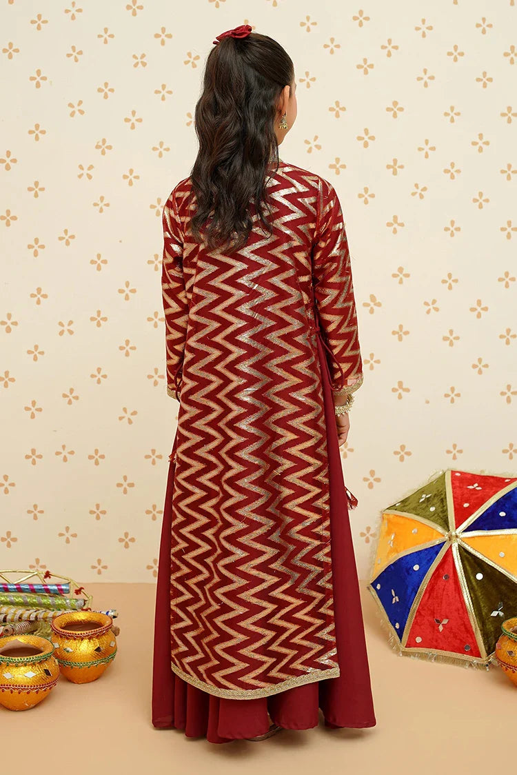 Picture of Modest - Girls Cotton 4 Piece Suit - 8985 - Available at Raja Sahib