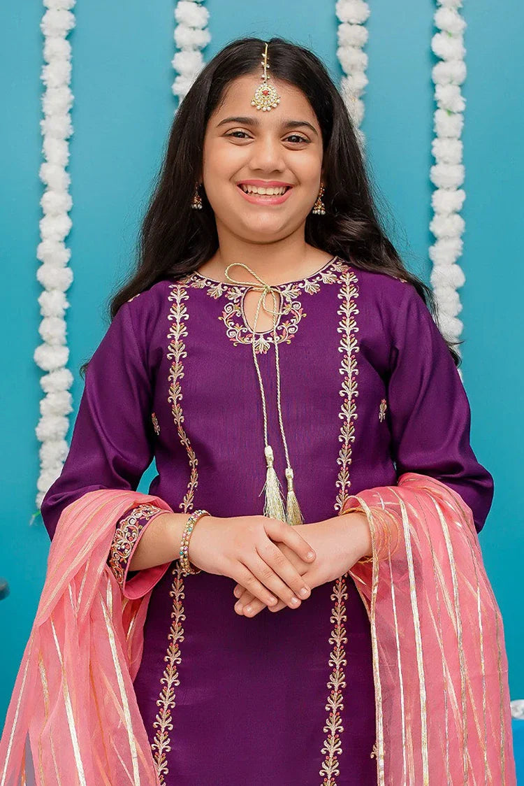 Picture of Modest - Gulnoor - Purple - Available at Raja Sahib