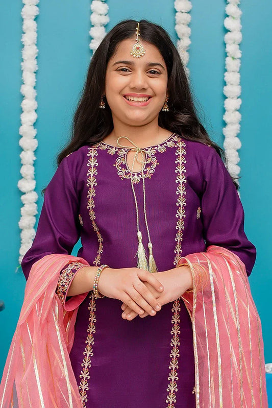 Picture of Modest - Gulnoor - Purple - Available at Raja Sahib