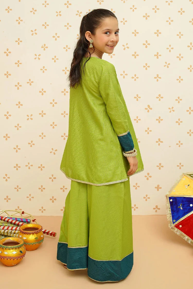 Picture of Modest - Girls 3 Piece Cotton Outfit - 9095 - Available at Raja Sahib