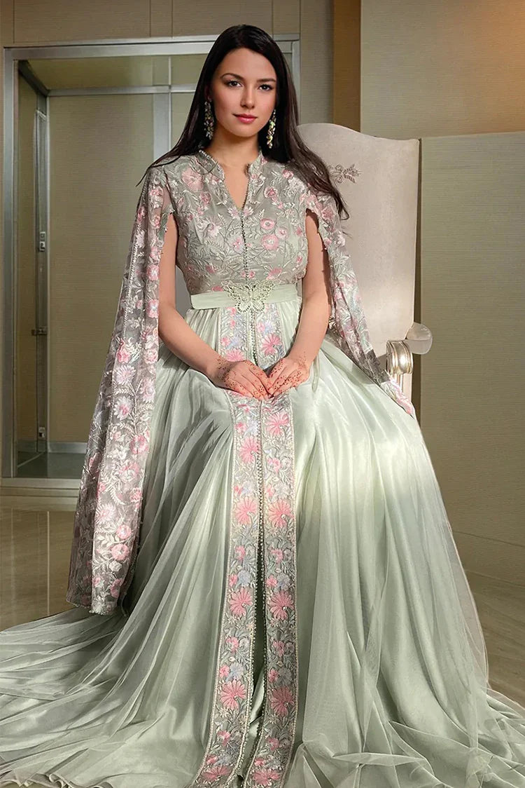 Picture of Threads & Motifs - Embroidered Maxi - 9118 - Available at Raja Sahib