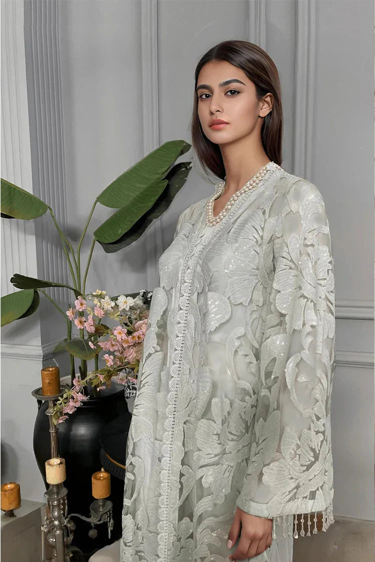 Picture of Threads & Motifs - Embroidered Jacket With Trouser - 9159 - Available at Raja Sahib