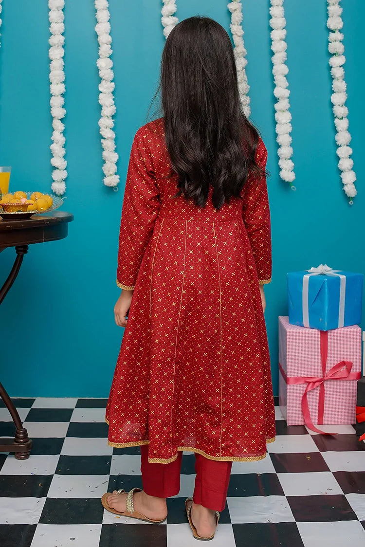 Picture of Modest - Toddlers 3 Piece Frock - 9280 - Available at Raja Sahib