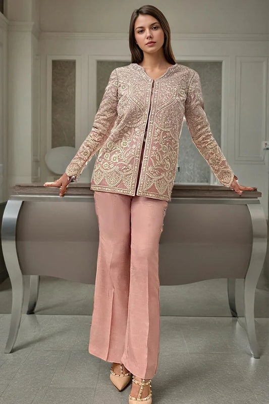 Picture of Threads & Motifs - Embroidered Jacket - 9361 - Available at Raja Sahib
