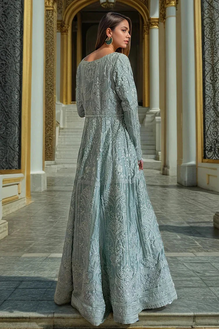 Picture of Threads & Motifs - Chamois Embroidered Maxi - 9366.1 - Available at Raja Sahib