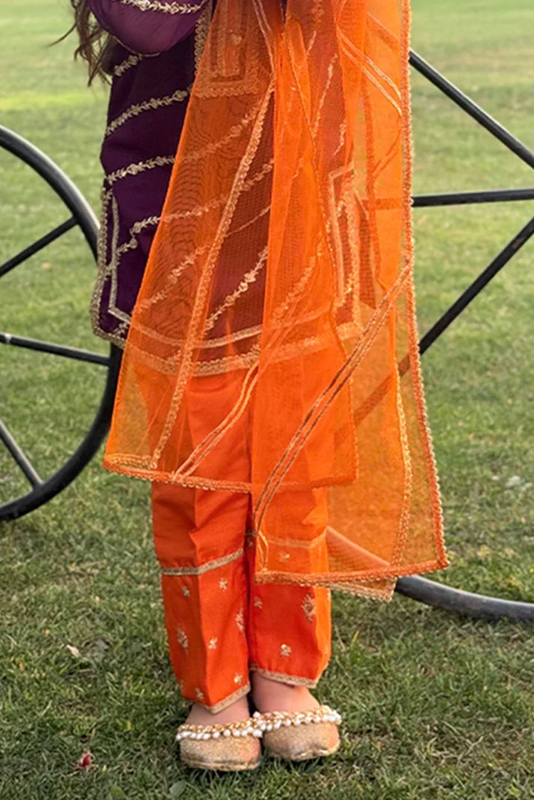 Picture of Modest - Girls 3 Piece Suit - Purple Delight - Available at Raja Sahib