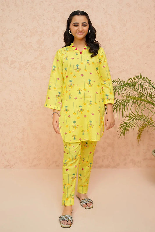 Picture of Modest - Yellow Lily - 2 Piece - Available at Raja Sahib