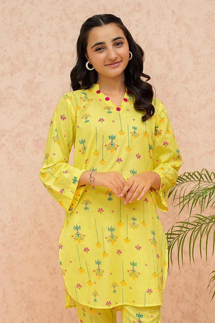 Picture of Modest - Yellow Lily - 2 Piece - Available at Raja Sahib
