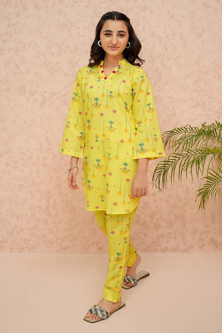 Picture of Modest - Yellow Lily - 2 Piece - Available at Raja Sahib