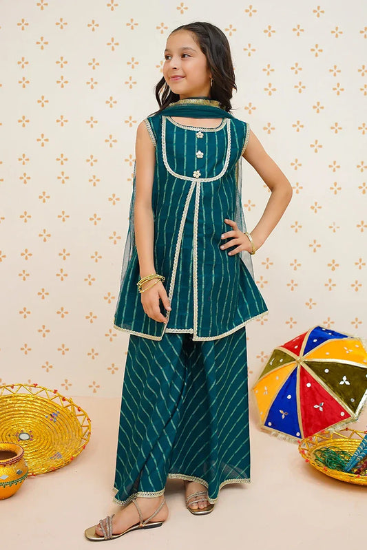 Picture of Modest - Girl 3 Piece Cotton Lawn Suit - 9530 - Available at Raja Sahib