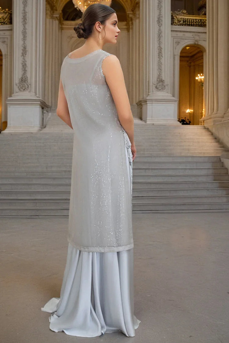 Picture of Threads & Motifs - Ready to Wear - 2 PC - 9542-GREY - Available at Raja Sahib