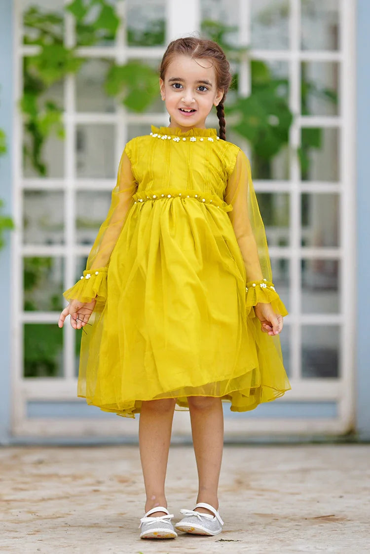 Picture of Modest - Fairy Bloom - Olive - Available at Raja Sahib