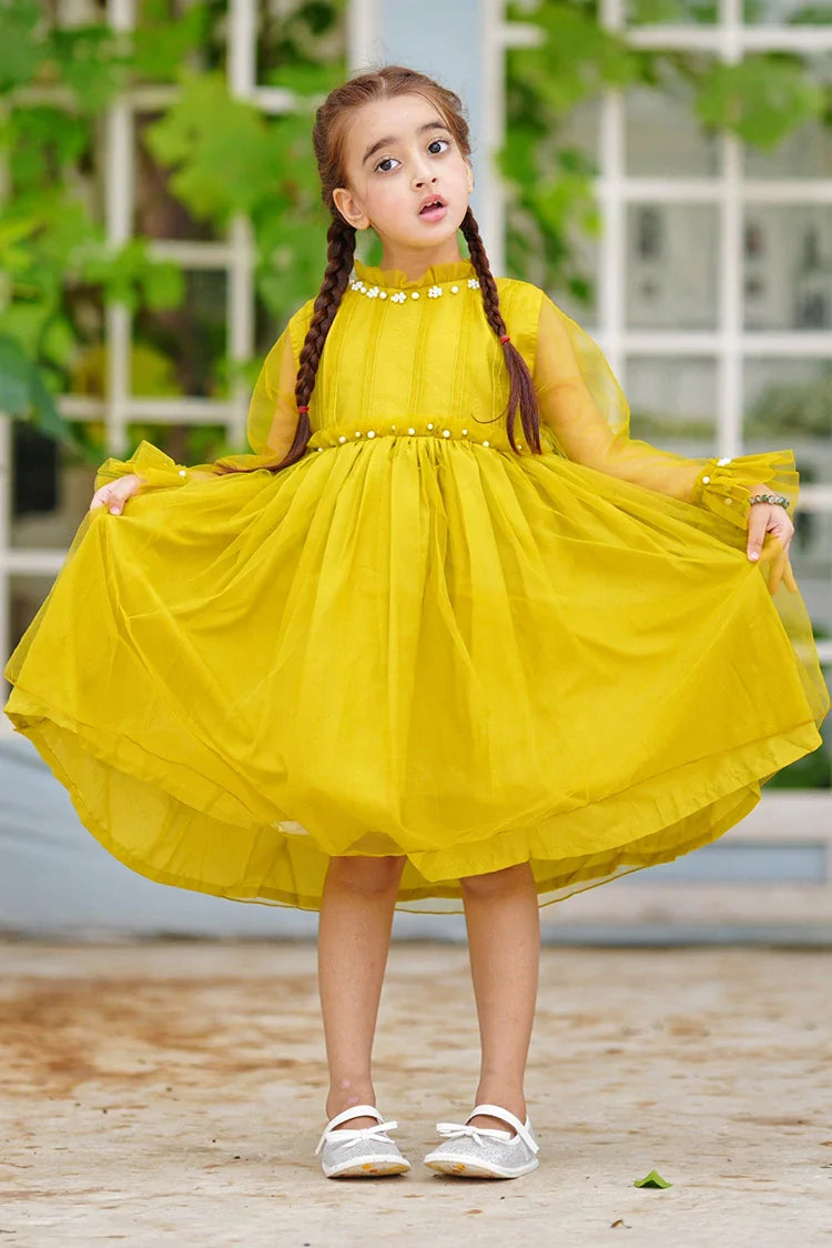 Picture of Modest - Fairy Bloom - Olive - Available at Raja Sahib