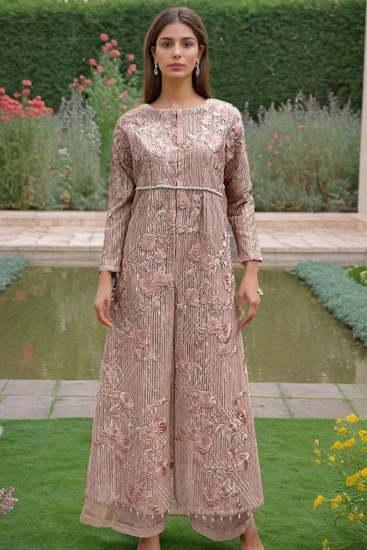 Picture of Threads & Motifs - Embroidered Jacket With Trouser - 9606 - Available at Raja Sahib