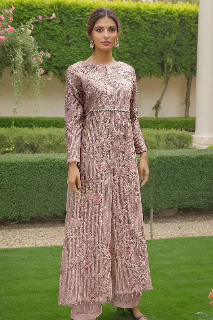 Picture of Threads & Motifs - Embroidered Jacket With Trouser - 9606 - Available at Raja Sahib