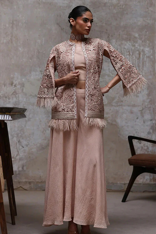 Picture of Threads & Motifs - Embroidered Jacket With Inner - 9607 - Available at Raja Sahib