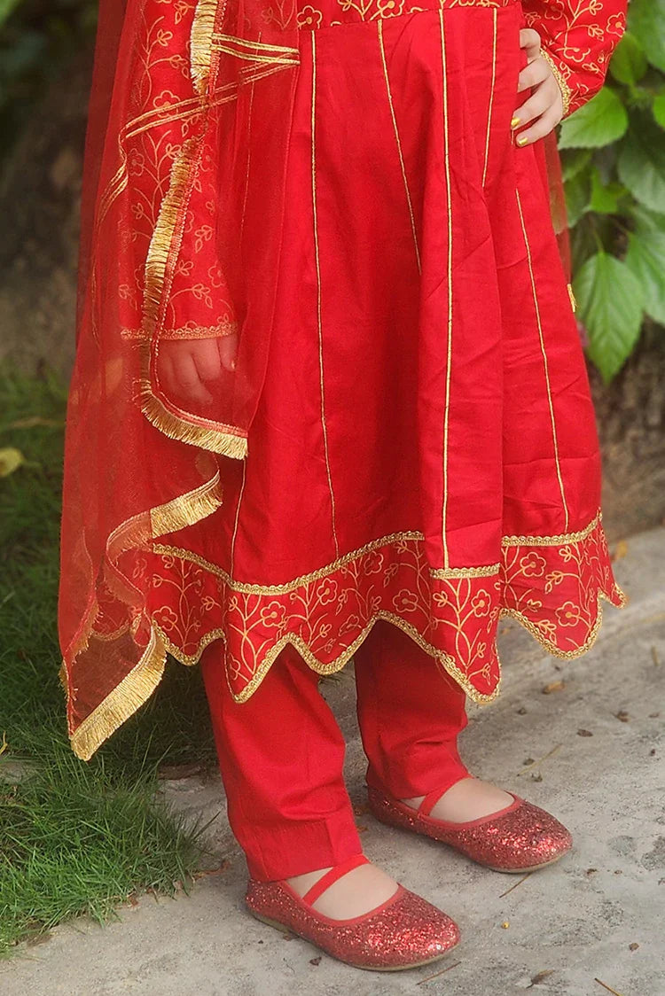 Picture of Modest - Festive Collection - Blooming Red - Available at Raja Sahib