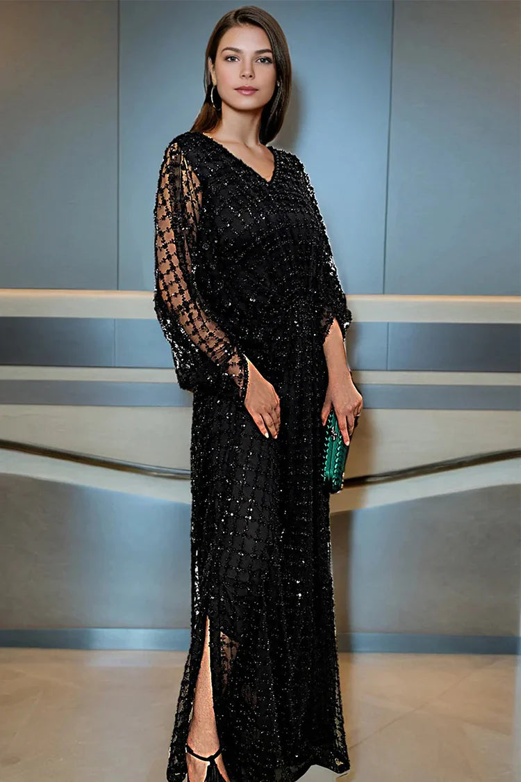 Picture of Threads & Motifs - Embroidered Kaftan - 9750 - Available at Raja Sahib