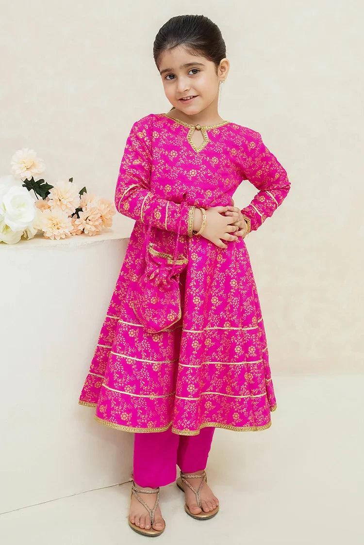 Picture of Modest - Girls 3 Piece Suit - Mahroz - Available at Raja Sahib