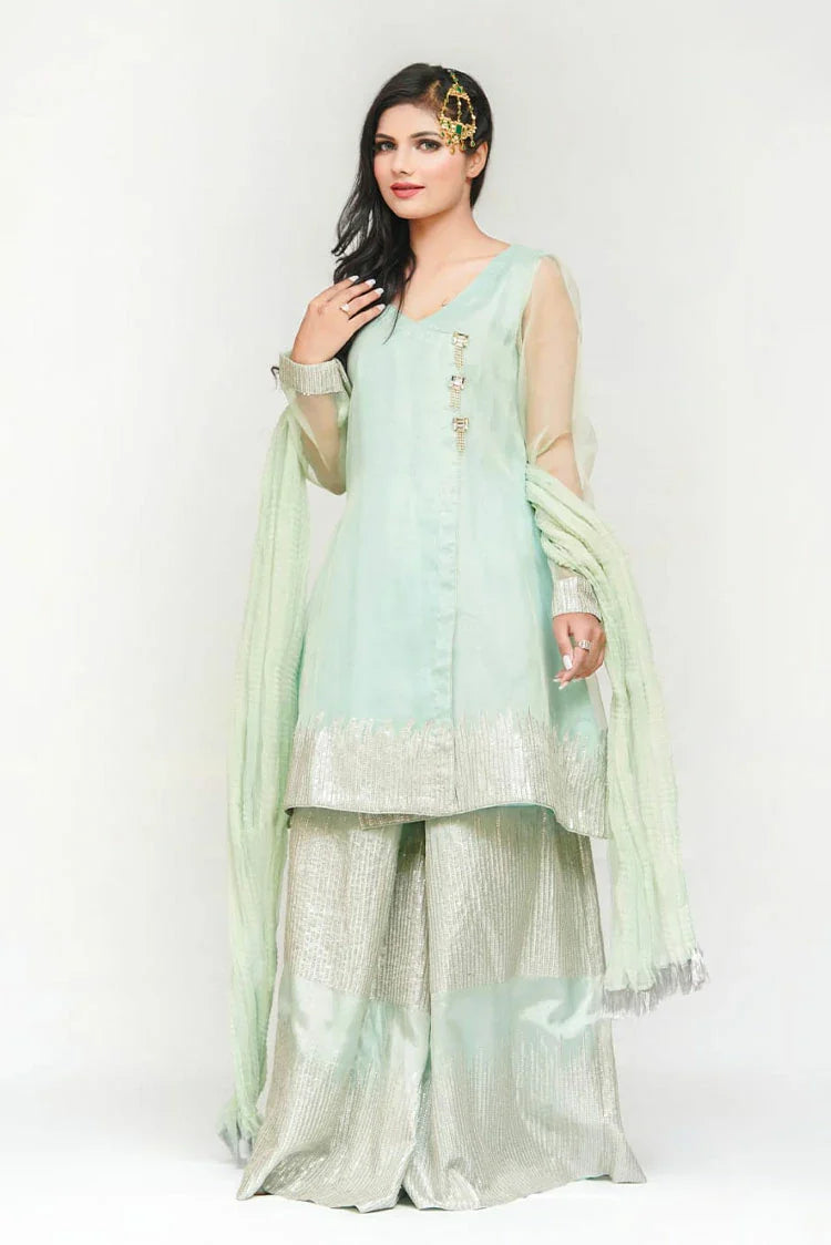 Picture of Bonitaestilo - Bloom Festive - Pista Sharara - Available at Raja Sahib