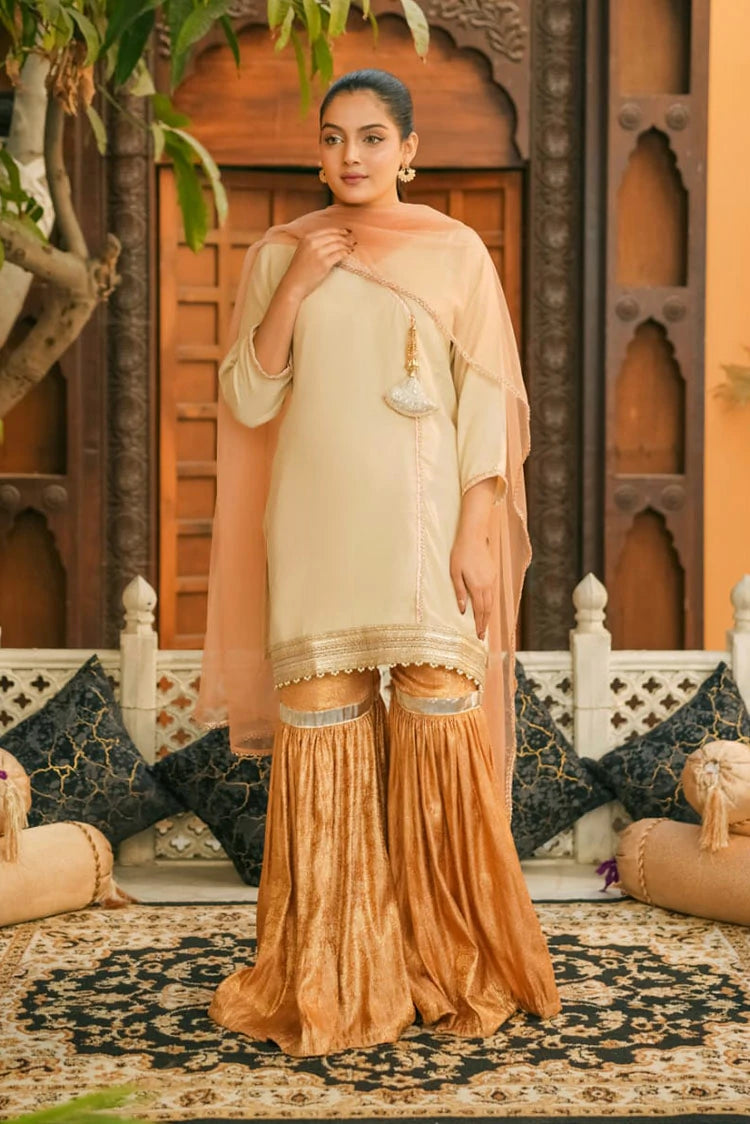 Picture of Bonitaestilo - Baano - 3 Piece - Zari Charm - Available at Raja Sahib