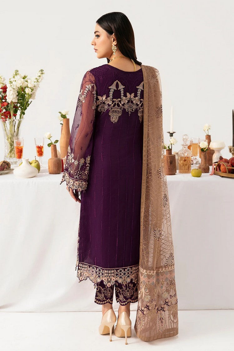 Picture of Ramsha - M 1109 Minhal Embroidered Chiffon Collection Vol 11 - Available at Raja Sahib