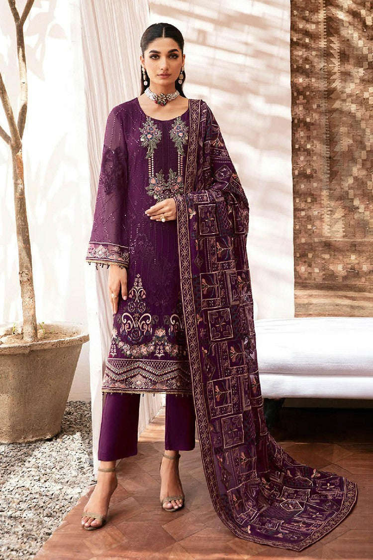 Picture of Ramsha - Kashish Weightless Chiffon Collection Vol 2 - K 201 - Unstitched - Available at Raja Sahib