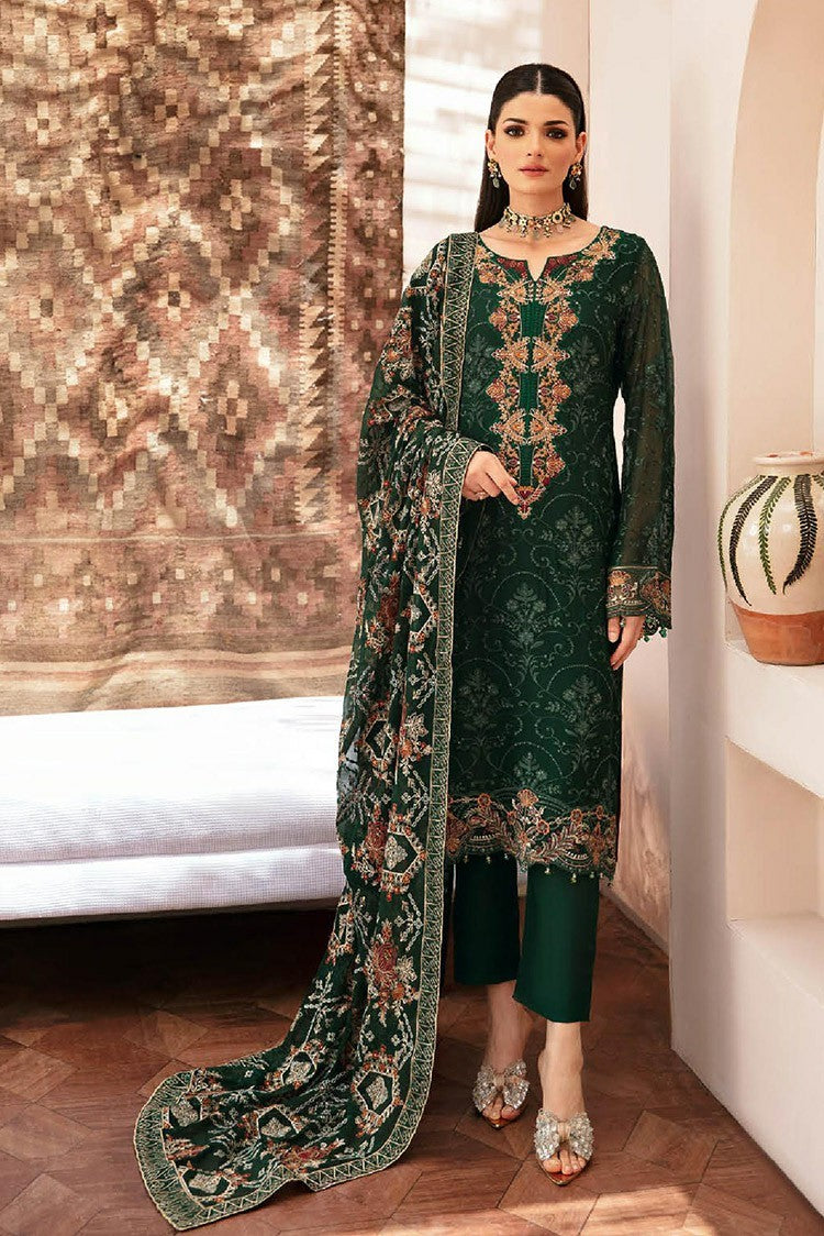 Picture of Ramsha - Kashish Weightless Chiffon Collection Vol 2 - K 207 - Unstitched - Available at Raja Sahib