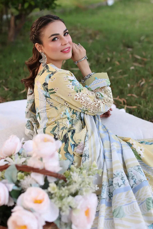 Picture of <!--adv-->Elaf - ECK-05A CITRUS CRUSH Print Chikankari Collection Vol 2 - Available at Raja Sahib