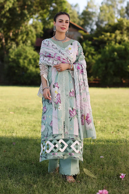 Picture of <!--adu-->Elaf - ECK-05B CELESTIAL Print Chikankari Collection Vol 2 - Available at Raja Sahib