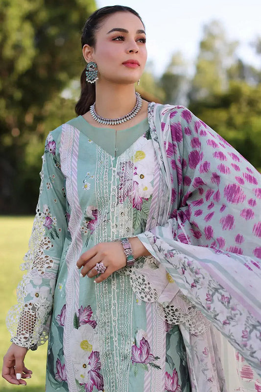 Picture of <!--adu-->Elaf - ECK-05B CELESTIAL Print Chikankari Collection Vol 2 - Available at Raja Sahib