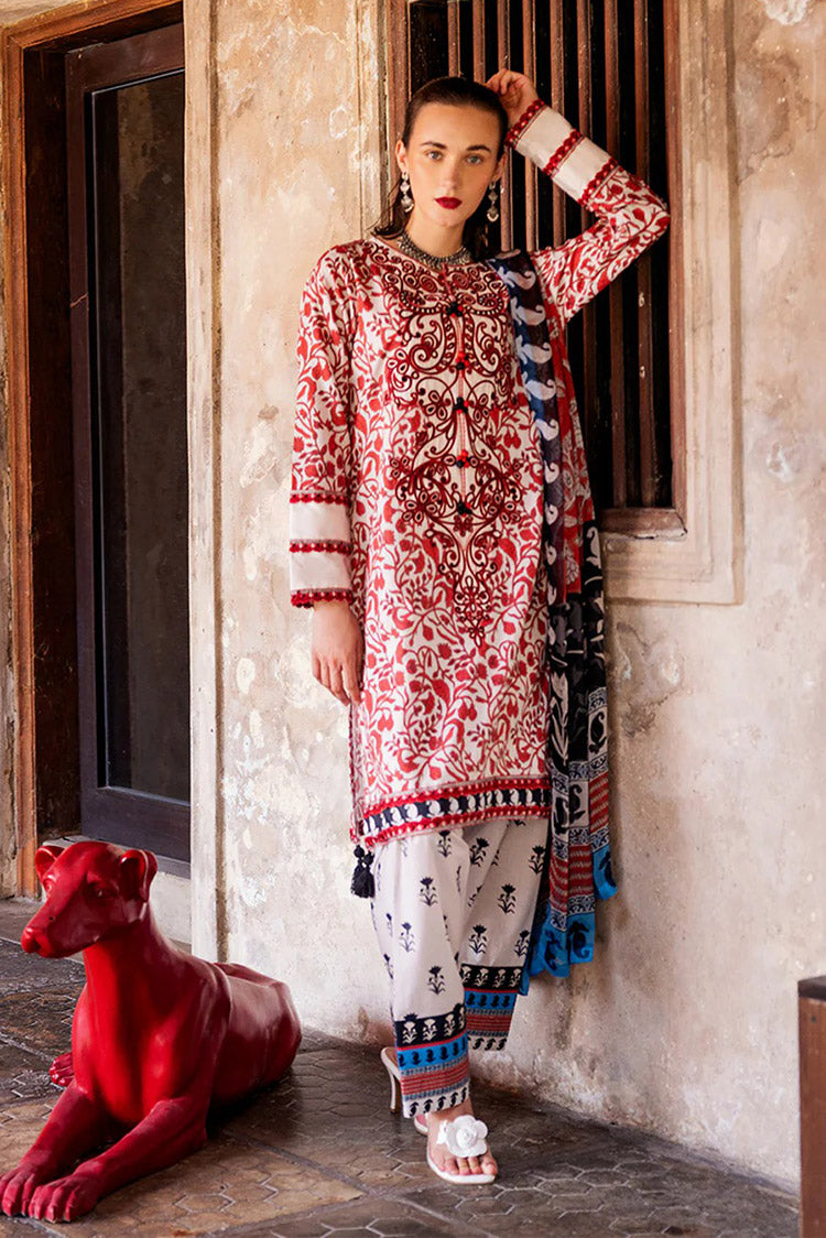 Picture of Roheenaz - RNB-04A Kimia Taneez Block Printed Lawn Collection - Available at Raja Sahib