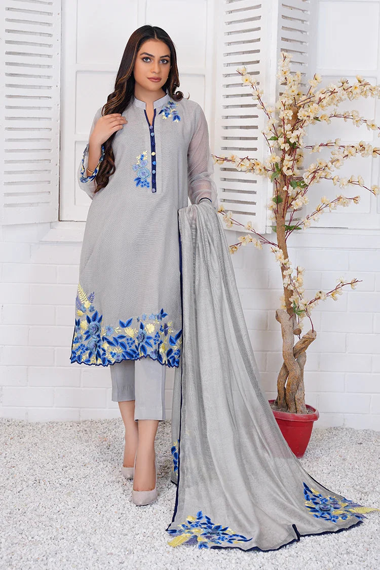 Picture of Anayra Amal - Ibtida RTW Collection - 3 PC - Surmayi - Available at Raja Sahib