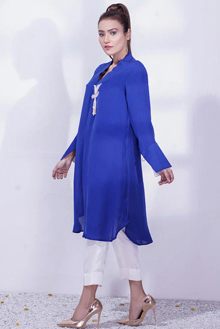 Picture of Anayra Amal - Ibtida RTW Collection - Electric Blue - 2 PC - Subh-e-Nau - Available at Raja Sahib