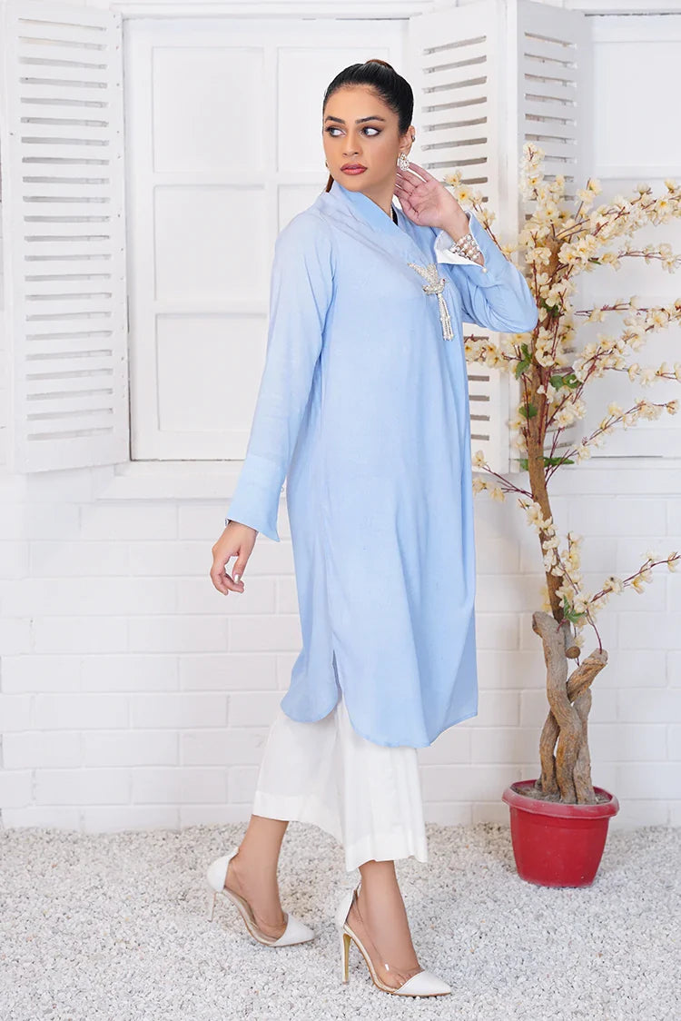 Picture of Anayra Amal - Ibtida RTW Collection - Sky Blue - 2 PC - Subh-e-Nau - Available at Raja Sahib